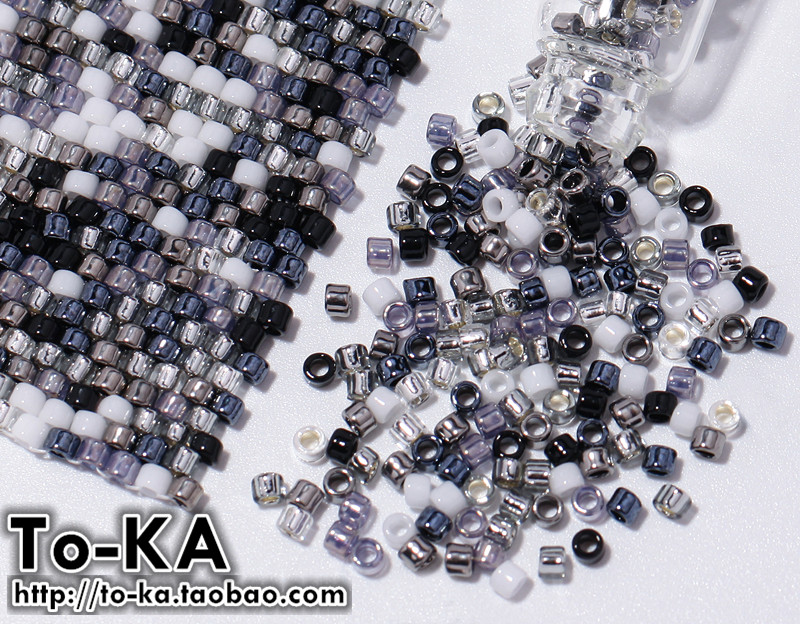 日本进口 正品 toho 东宝 2mm 古董珠 Q bead 混合色60种系列之五 - 图1