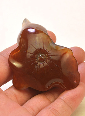 天然玛瑙俏色巧雕呱呱来财男女士吊坠挂件摆件蛙鸣福贵迷你手把件