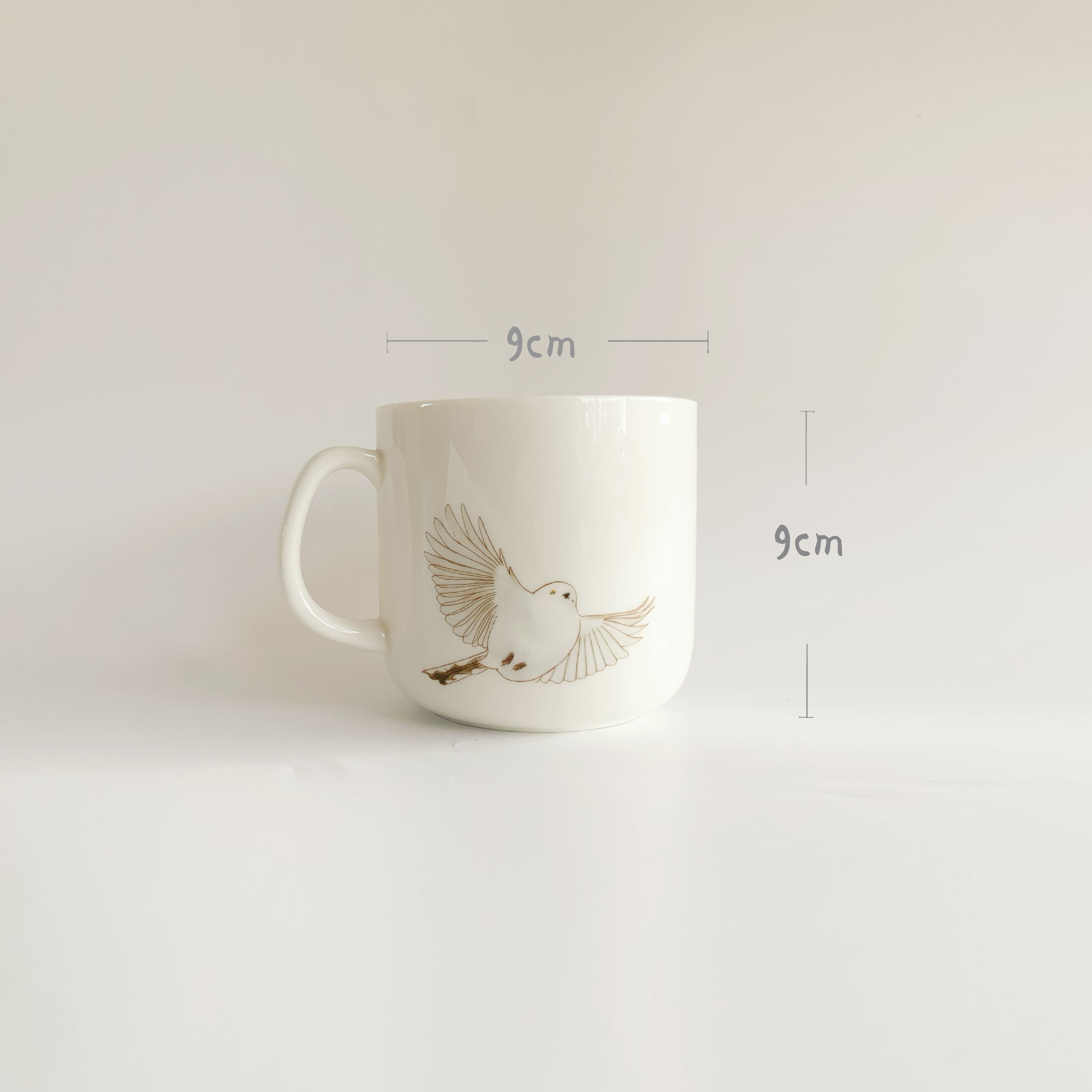 小肥啾银喉长尾山雀鸟私人定制饭碗餐盘子水杯子大号原创德化白瓷,淘宝优惠券,粉丝福利购,淘宝优惠卷