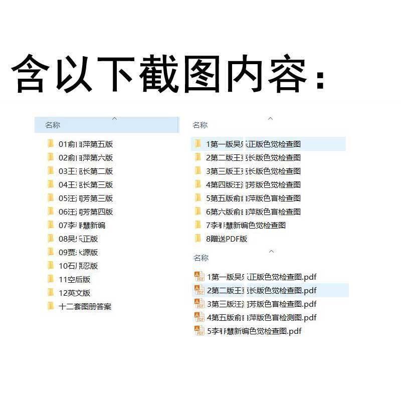 色弱色盲测试图练习图色觉检测素材图普测试卡红绿全套图册电子版 - 图2