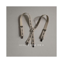 HEYKIDS Korean childrens clothing) 23 autumn new recessed styling ~ trendy children letters 100 lap elastic braces clip