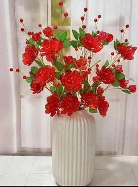 新款山茶花树diy手工材料