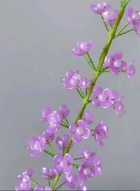 油菜花手工DIY材料包套装创意制作有财花串珠花瓣仿真花春天装饰