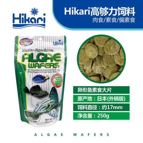 日本高够力异型形鼠鱼饲料底栖鱼食藻类鱼素食包邮贴薄片 - 图1
