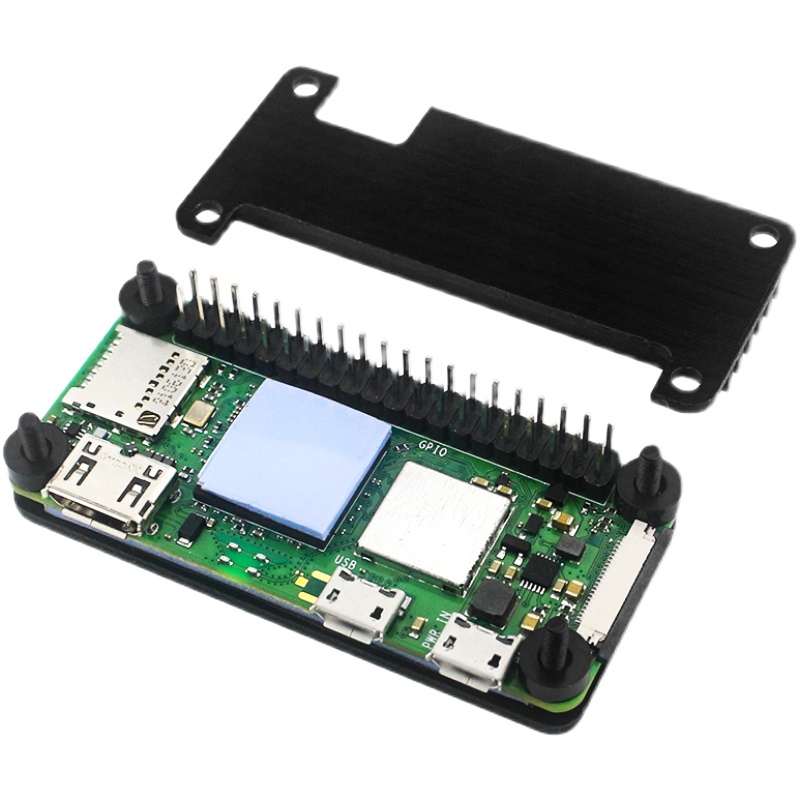 树莓派Zero 2W铝合金外壳金属铠甲保护壳Raspberry pi Zero通用款 - 图0