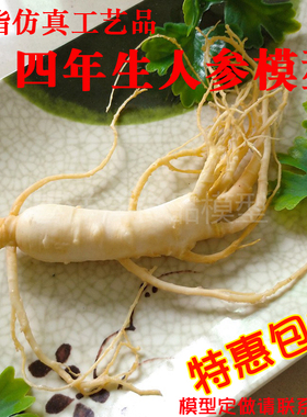 仿真人参模型店铺摆设树脂工艺品