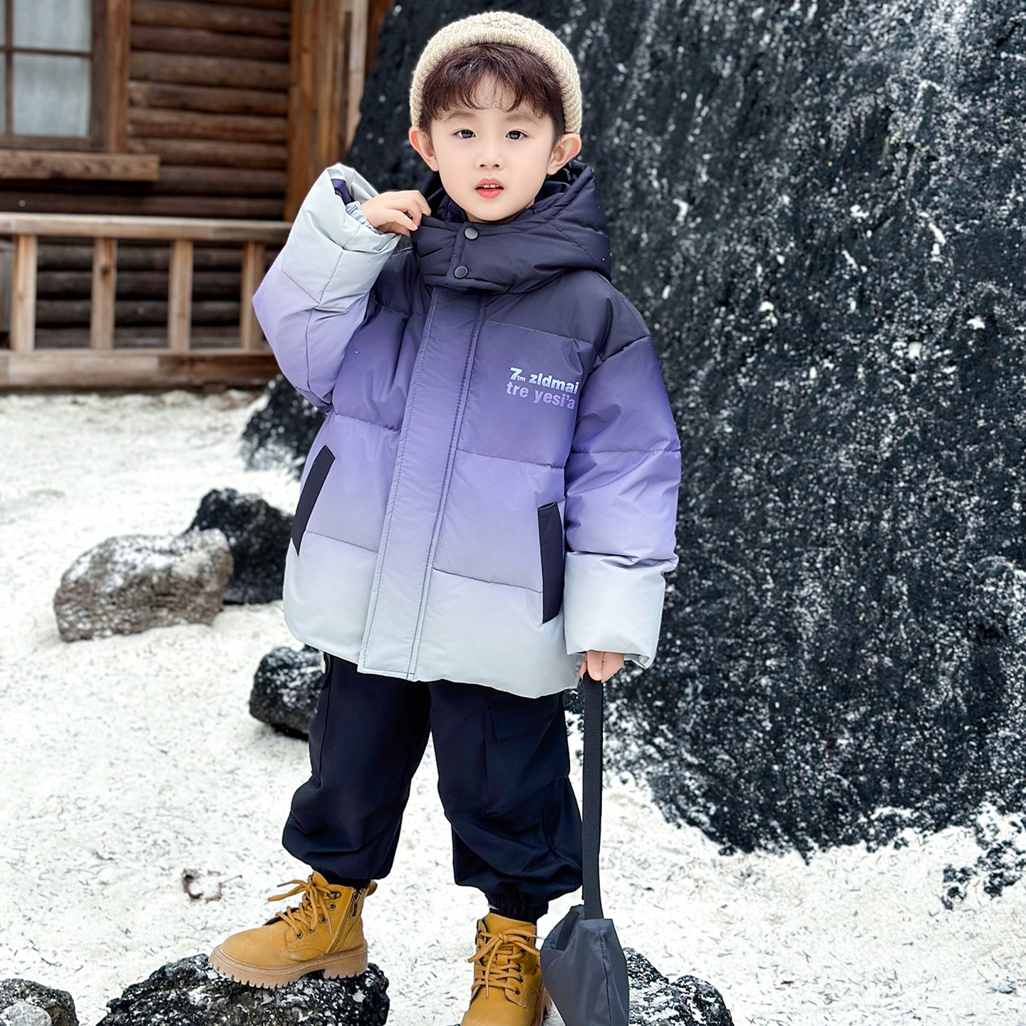 儿童羽绒服冬季男童加厚棉服白鸭绒外套2025新款男孩宝宝保暖上衣,淘宝优惠券,粉丝福利购,淘宝优惠卷