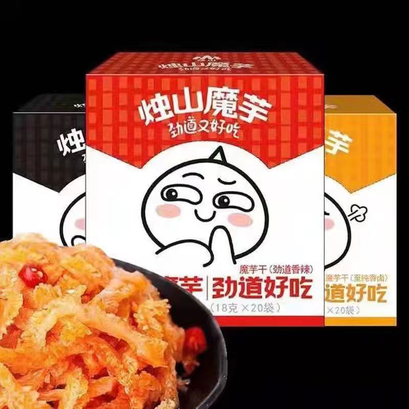 陕西安康特产岚皋烛山魔芋爽360g素毛肚盒装素食魔芋干开袋即食 - 图1