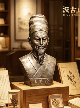 古代名医雕像中医文化雕塑摆件
