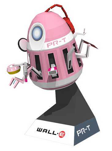 3D纸模型手工diy礼物 微缩版 机器人总动员 瓦力 伊娃 - 图1