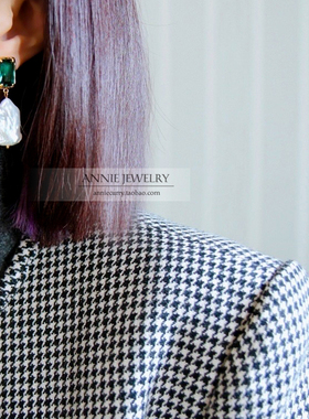 AnnieJewelry巴洛克珍珠水晶耳环