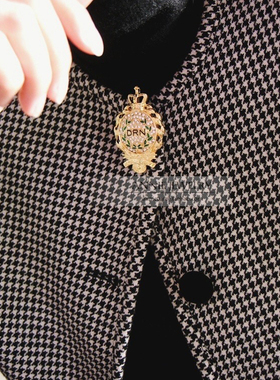 AnnieJewelry橄榄枝徽章耳钉胸针