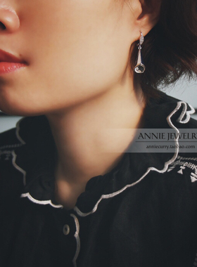 AnnieJewelry多边形珐琅耳环