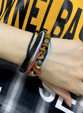 潮牌个性编织手绳情侣日韩包邮