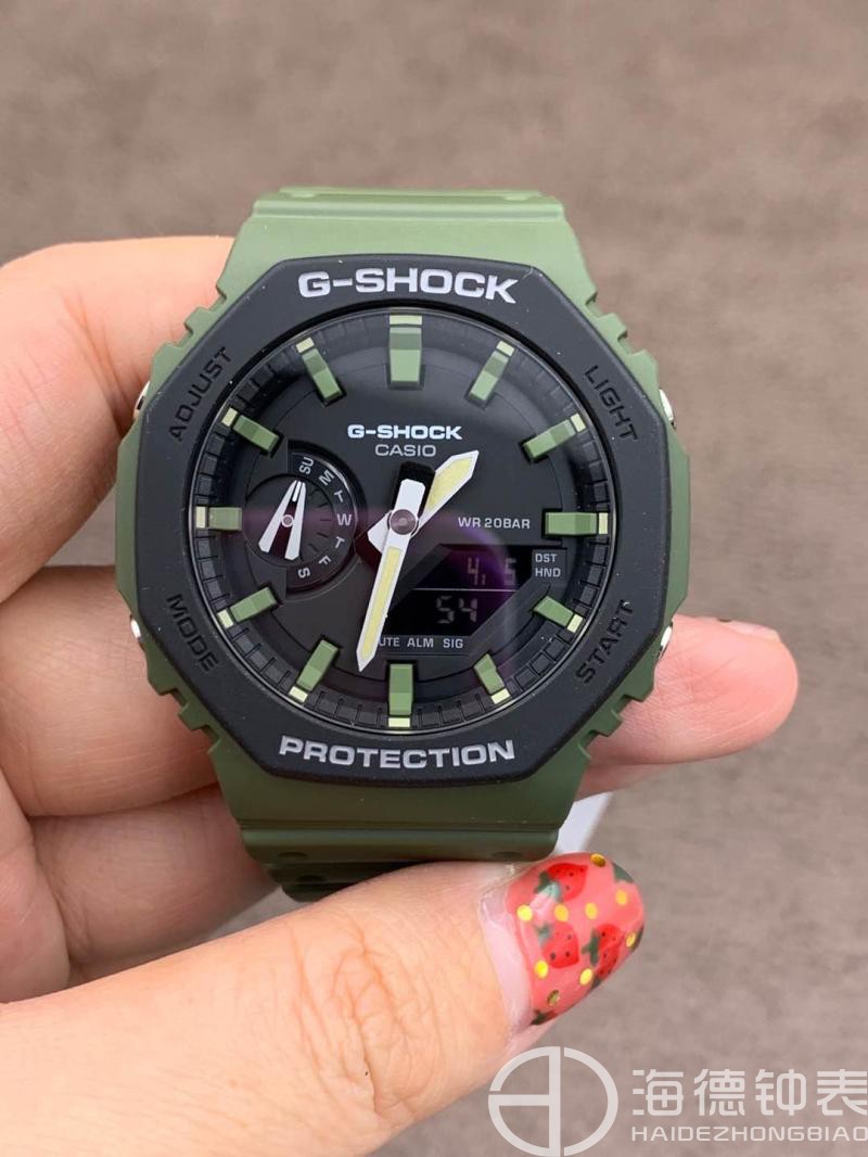 卡西欧G-SHOCK八角形透明色农家橡树手表GA-2100SKE-7A 2110SU-9A - 图1