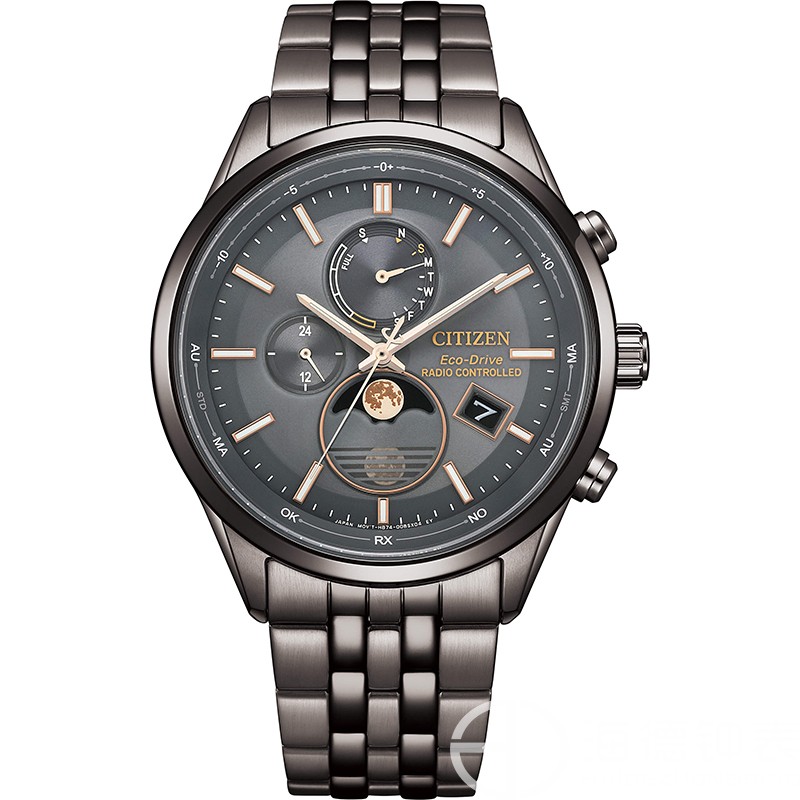 Citizen Eco-Drive Three Eyes Radio Wave Chronograph Business Men's Watch BY1035-56L/BY1030-09A