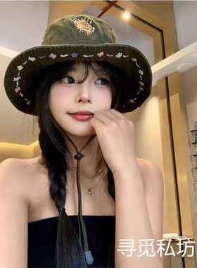 渔夫帽女款2026新款独特漂亮防晒