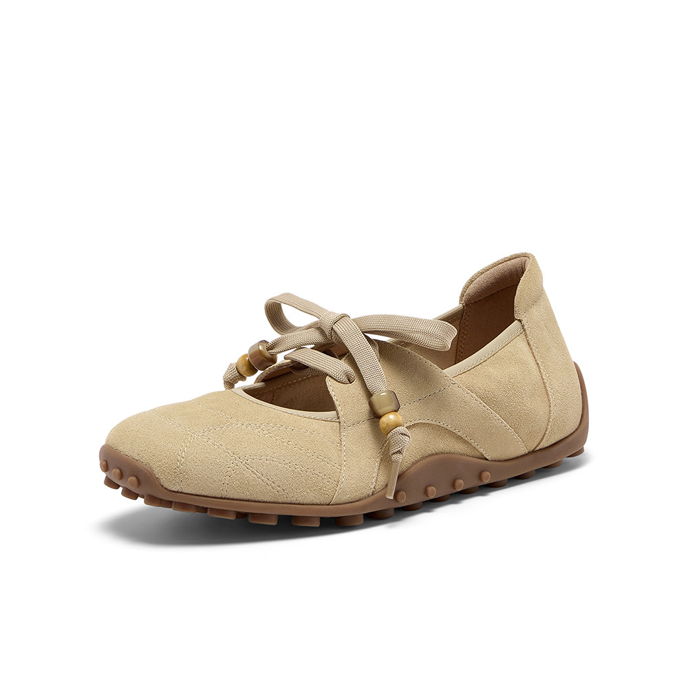 专柜正品拔佳2025秋季新款女鞋浅口豆豆底休闲玛丽珍单鞋ABI01CQ5,淘宝优惠券,粉丝福利购,淘宝优惠卷