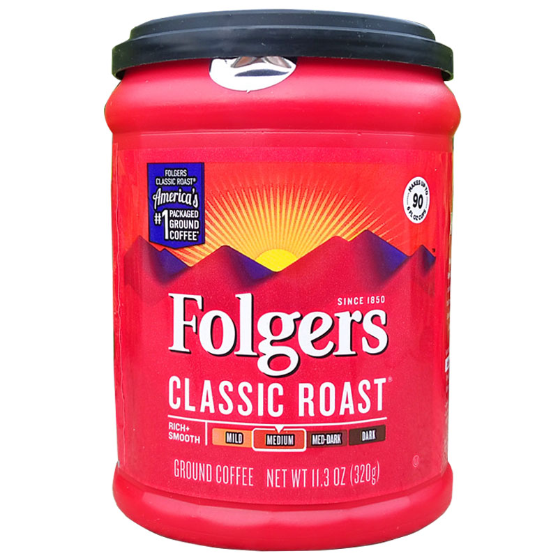 福格斯经典咖啡粉现磨无咖啡因FOLGERS CLASSIC GROUND COFFEE-图3