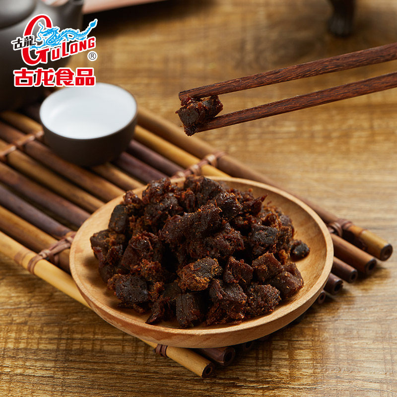 古龙食品牛肉丁休闲孜然香辣牛肉粒 古龙食品牛肉类