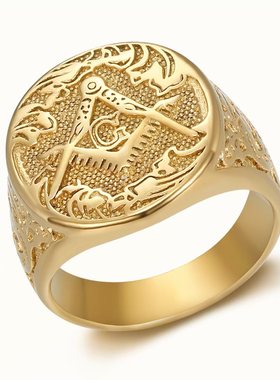 光明会全视之眼钛钢冷门男戒