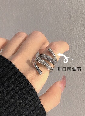 韩国冷淡风个性巨好看的戒指