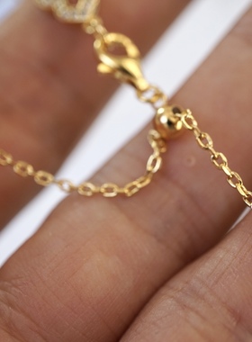 进口工艺精工版纯银珍珠手链配件空托S925纯银葫芦红玛瑙手链diy