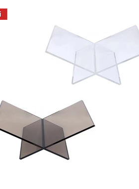 亚克力现代透明双色书架杂志摆件