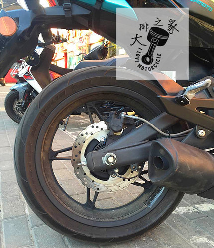 CFMOTO原厂 春风650国宾巡航摩托车轮毂NK400GT改装180轮圈后轮胎 - 图0