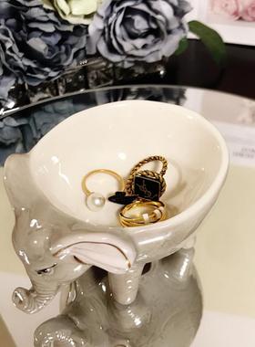 门口创意招财玄关陶瓷手表摆件