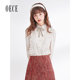 Oece2021 autumn and winter gentle French lace-up chiffon shirt