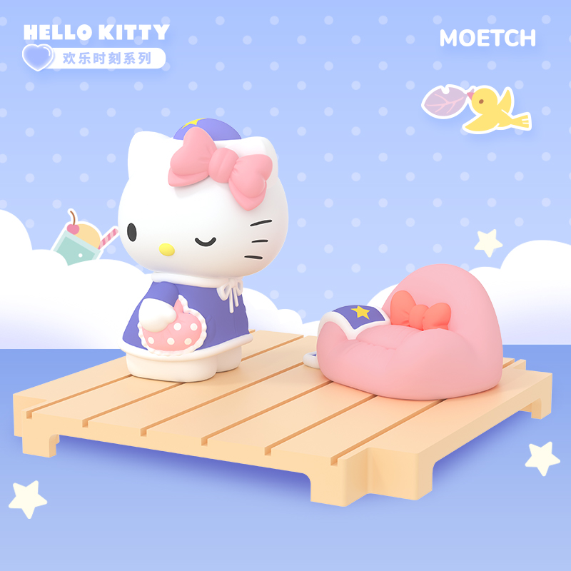 HelloKitty欢乐时刻系列盲盒凯蒂猫咪可爱萌趣微盒可爱女生礼物 - 图1