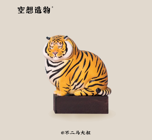 不二马大叔胖虎空想造物小虎喊妈手办母亲节礼物周边公仔桌面摆件 - 图0