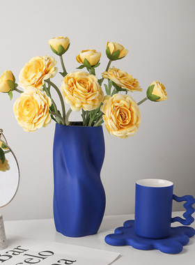 莫兰迪扭曲可水培家居客厅花瓶