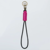 Кожаный нейлоновый брелок ручной работы с ключом, камера, картхолдер, мобильный телефон, ремешок, воловья кожа