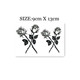 Flower Arm Girl TATTOO S53 Dark Cross Rose Leaves Tiger Mouth Flower Tattoo Sticker on Back of Hand