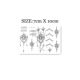 Flower Arm Girl TATTOO 215 Sexy Back Indian Henna Exotic Finger Back Black Dot Tattoo Sticker