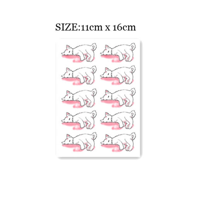 Flower Arm Girl TATTOO X269 Cute Cat Small Fresh Tattoo Stickers 10 pieces per sheet