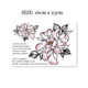 Flower Arm Girl TATTOO D140 Sexy Shoulder Collarbone Peony Flower Large Picture Tattoo Sticker Waterproof Tattoo