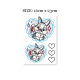 Flower Arm Girl TATTOO D26 Cartoon Love Lace Thumper Rabbit Cute Rabbit Girly Girl Tattoo Sticker