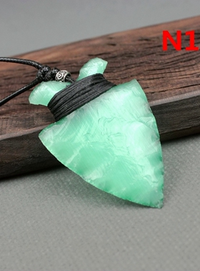 非遗纯手工打制石器项链吊坠车挂