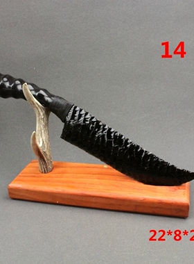 展示架鹿角实木亚克力文玩展架