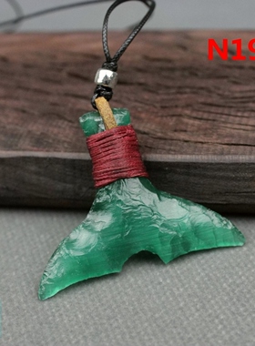 黑曜石龙晶项链蛋白石北欧风男女