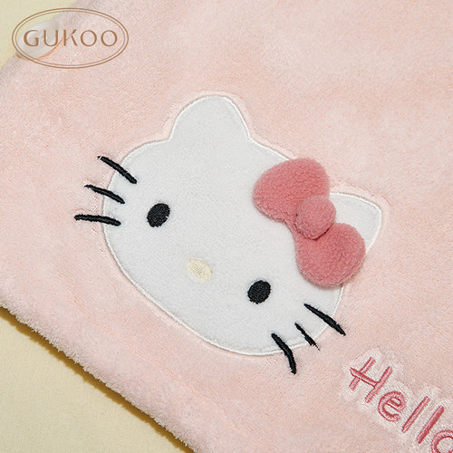Gukoo/果壳女士干发帽hellokitty联名多色吸水洗头浴帽浴室浴裙 - 图1