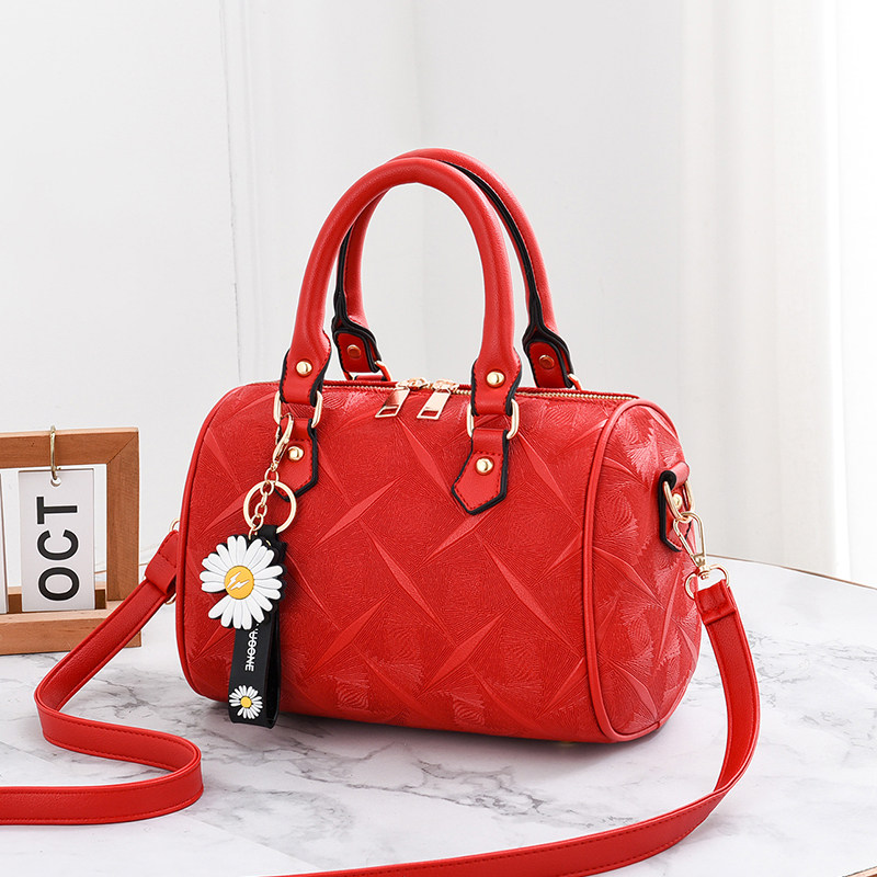 女2020新款红色结婚包波士顿斜挎包 公主情缘女士包袋