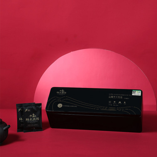 环太旗舰店全胚芽态黑苦荞茶叶礼物盒新春送长辈亲友老师216g - 图1