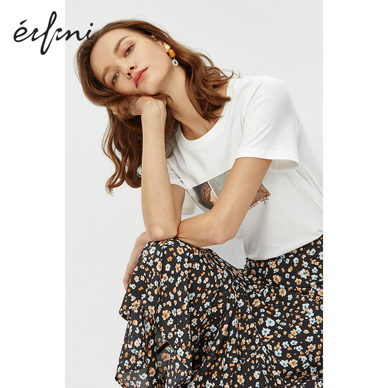 伊芙丽短袖网红女2020年ins潮t恤 伊芙丽旗舰T恤