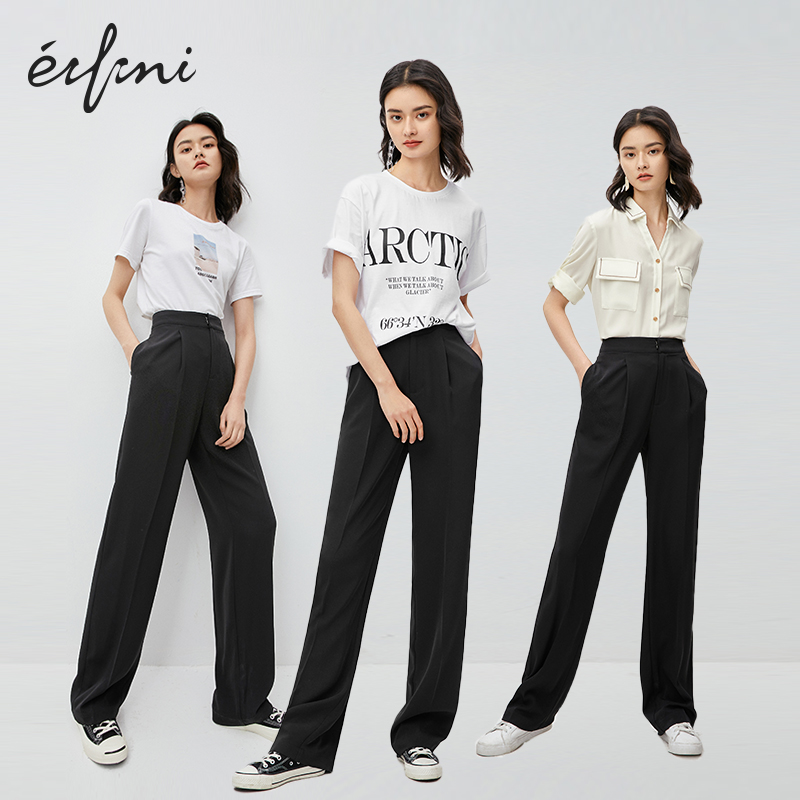 伊芙丽2020新款夏季yifuli休闲裤 伊芙丽旗舰休闲裤