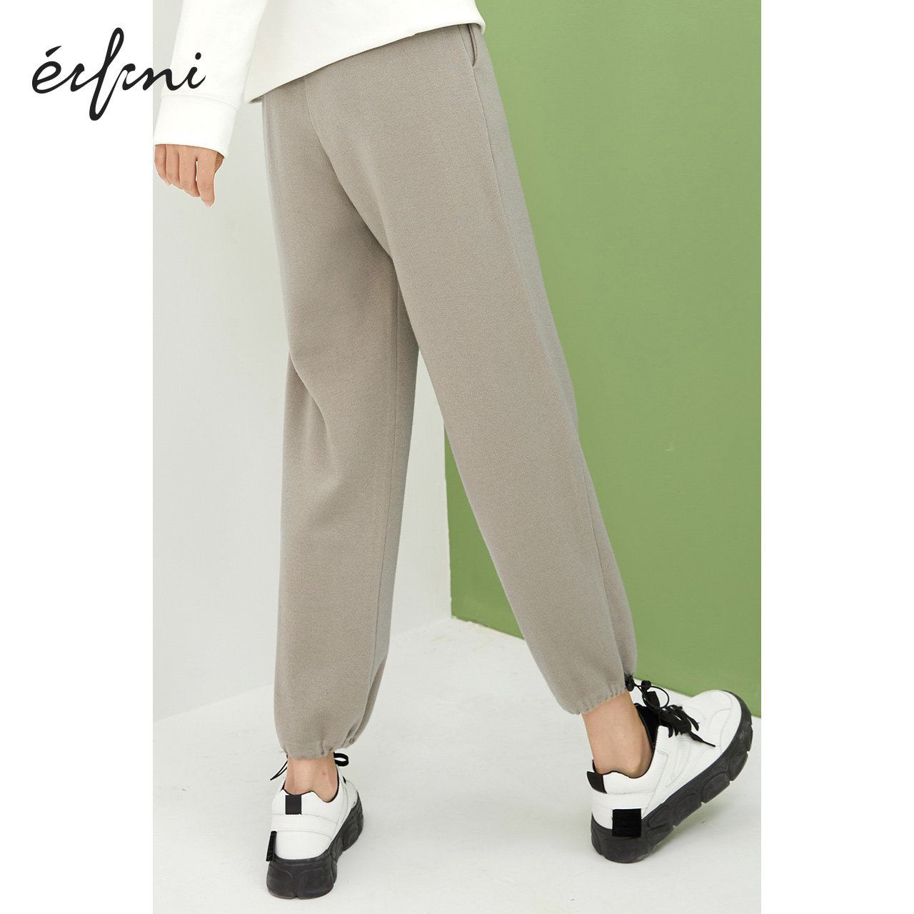 伊芙丽针织女2020年新款韩版休闲裤 伊芙丽旗舰休闲裤