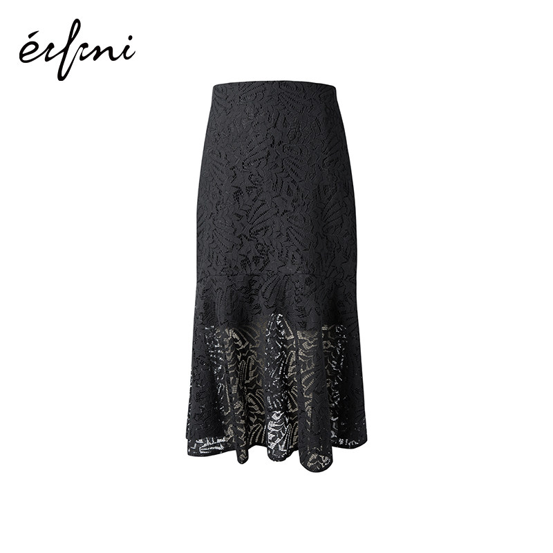 伊芙丽鱼尾裙女裙子2020夏季蕾丝裙 伊芙丽旗舰半身裙